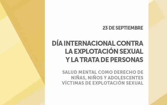 Salud mental como derecho de niñas, niños y adolescentes víctimas de explotación sexual